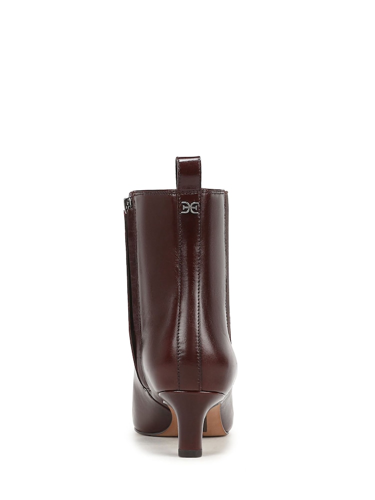 Sam Edelman Brown Peony Pull On Ankle Boots - Image 2 of 4