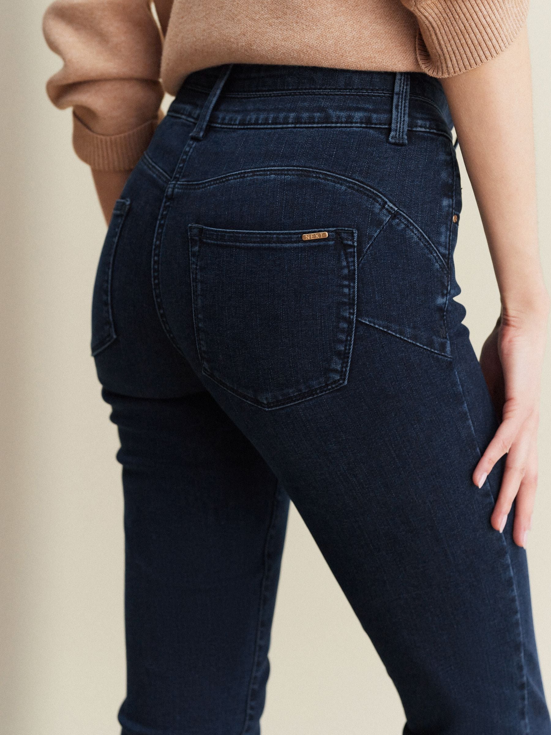 Next Inky Blue Denim Slim Lift and Shape Jeans