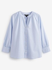 Pale Blue Chambray Denim Blouse - Image 6 of 6