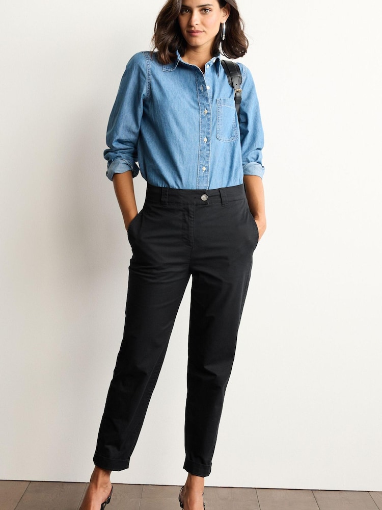 Black The Ultimate Cotton Rich Chino Trousers - Image 1 of 5
