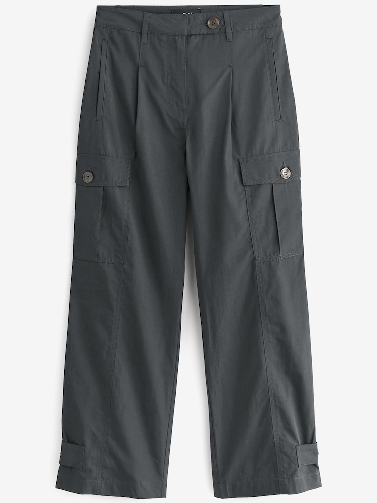 Anthrazitgrau - Cargohose aus Baumwolle in Straight Fit mit Utility-Tasche - Bild 6 von 6 Anthrazitgrau - Cargohose aus Baumwolle in Straight Fit mit Utility-Tasche - Bild 6 von 6