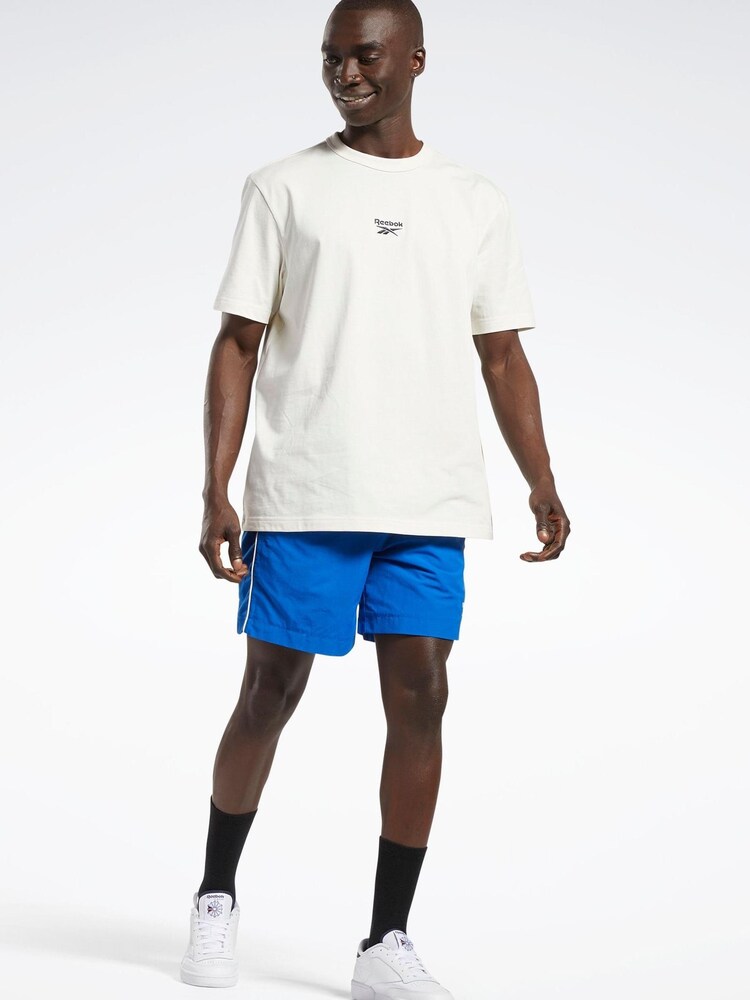 Reebok 100% Cotton Classics Small Vector White T-Shirt - Image 1 of 5