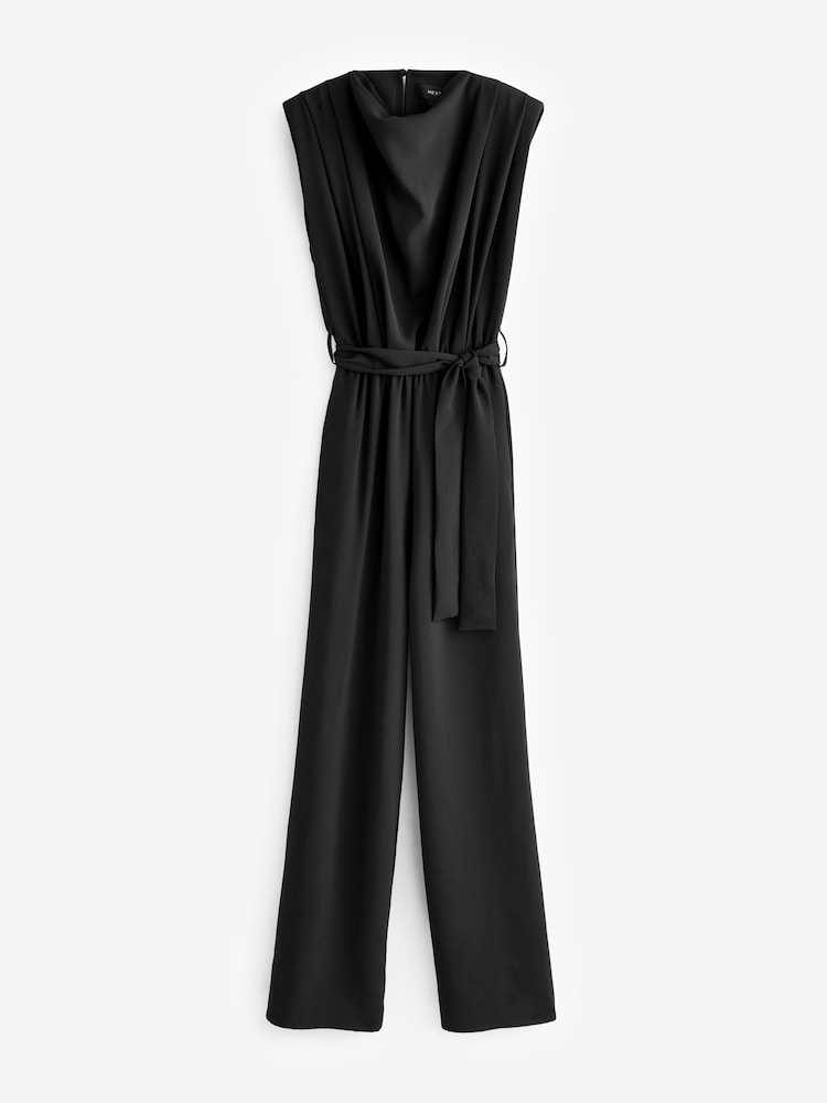 Black Cowl Neck Jumpsuit - Image 5 of 5
