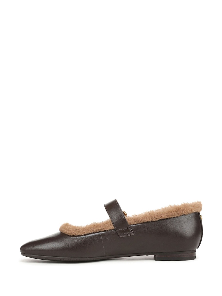 Sam Edelman Brown Michaela Fur Mary Janes Shoes - Image 2 of 7 Sam Edelman Brown Michaela Fur Mary Janes Shoes - Image 2 of 7