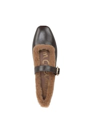 Sam Edelman Brown Michaela Fur Mary Janes Shoes - Image 6 of 7