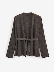 Brown Sparkle Belted Cardigan - Image 5 of 5