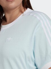 adidas Originals Blue Plus Size Always Laced 100% Cotton T-Shirt - Image 4 of 6
