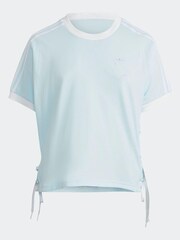 adidas Originals Blue Plus Size Always Laced 100% Cotton T-Shirt - Image 6 of 6