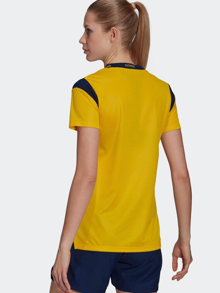 adidas Yellow Sweden 21/22 Home Jersey - Image 2 of 7