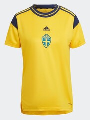 adidas Yellow Sweden 21/22 Home Jersey - Image 6 of 7
