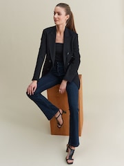 Bleu Jean inky - Jean bootcut Slim Lift And Shape - Image 2 de 7