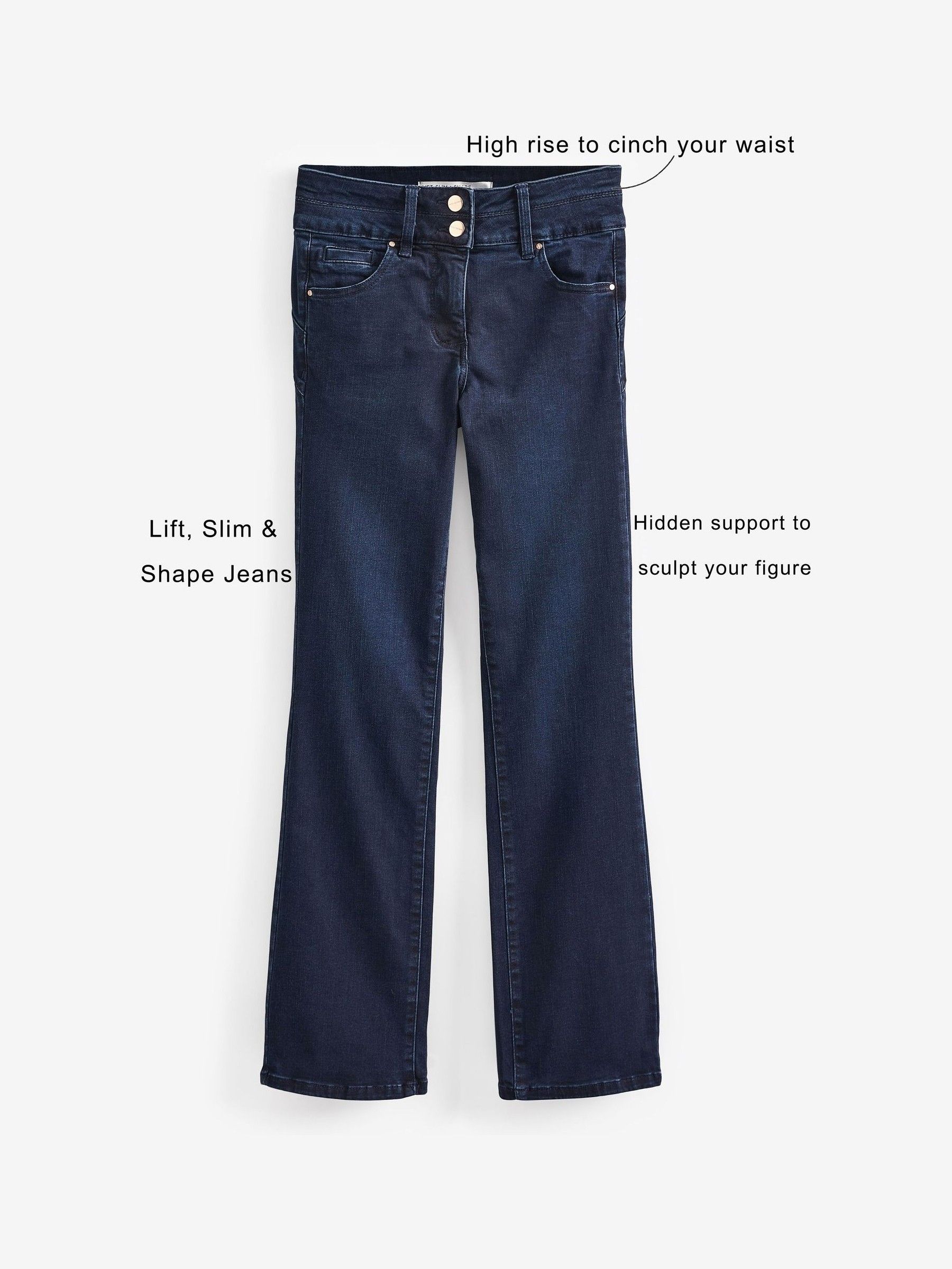 新品登場 Shape And Lift Slim Denim Blue Inky Buy Bootcut from Jeans パンツ