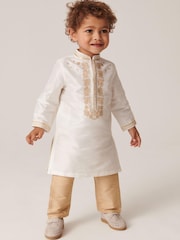 Gold Lightweight Kurta Trousers (3mths-7yrs) - Image 1 of 4