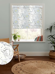 Cath Kidston Mint Power To The Peaceful Made To Measure Roman 100% Cotton Blinds - Image 1 of 6