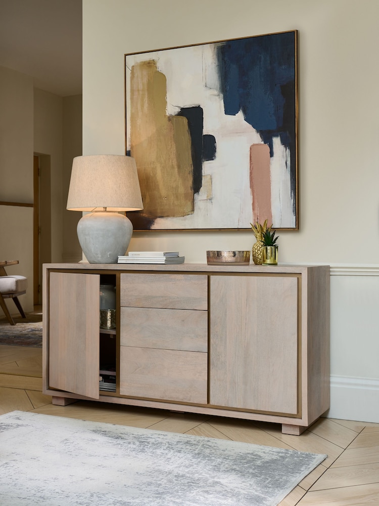 Light Colton Mango Wood Large Sideboard - Image 2 of 8