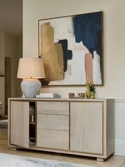 Light Colton Mango Wood Large Sideboard - Image 4 of 8