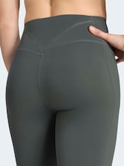 adidas Grey Optime Workout Contour Capri Leggings - Image 5 of 7