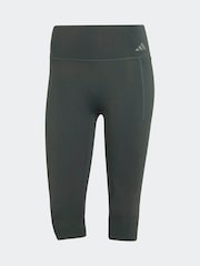 adidas Grey Optime Workout Contour Capri Leggings - Image 7 of 7
