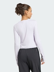 adidas Purple Adi365 Running Essentials Long Sleeve T-Shirt - Image 2 of 6