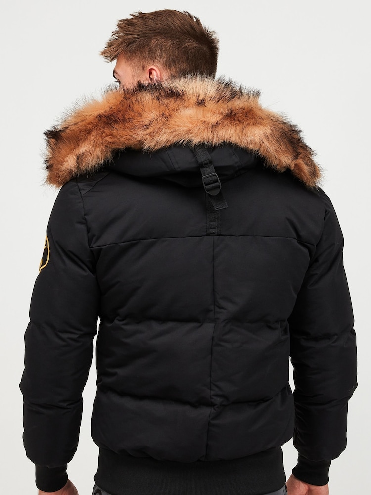 Jetsorte - Zavetti Canada Herre Aylmer Bomber Parka Jakke - Image 3 of 6