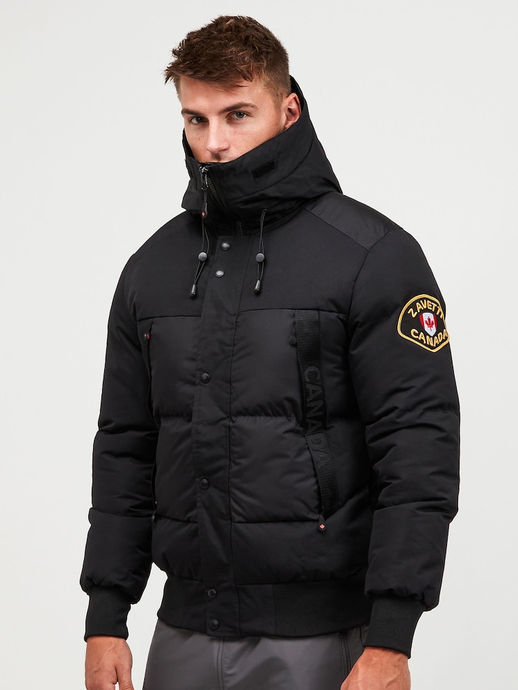 Jetsorte - Zavetti Canada Herre Aylmer Bomber Parka Jakke - Image 4 of 6