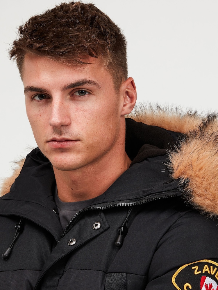 Jetsorte - Zavetti Canada Herre Aylmer Bomber Parka Jakke - Image 5 of 6
