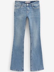 Denim, Mittelblau - Authentic Schlagjeans mit Stretch - Bild 1 von 5