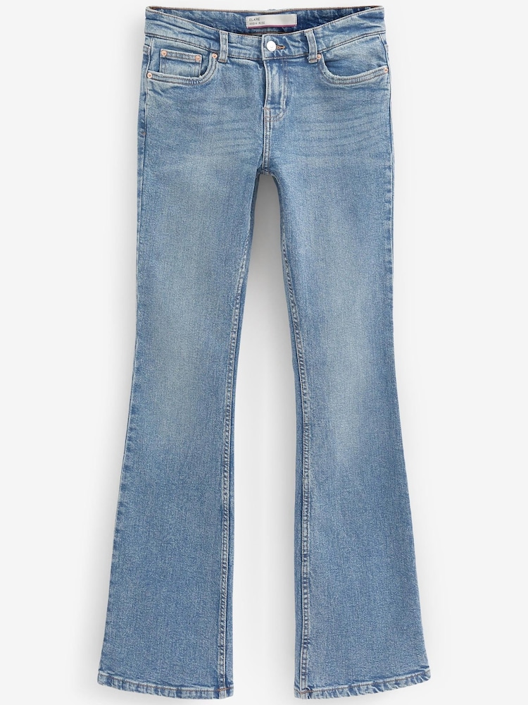 Denim, Mittelblau - Authentic Schlagjeans mit Stretch - Bild 1 von 5