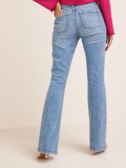 Denim, Mittelblau - Authentic Schlagjeans mit Stretch - Bild 2 von 5