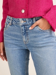 Denim, Mittelblau - Authentic Schlagjeans mit Stretch - Bild 4 von 5