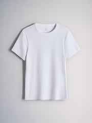 The Set 4 Pack Ribbed Short Sleeve T-Shirts Pink/Burgundy/White/Neutral - Image 2 of 7