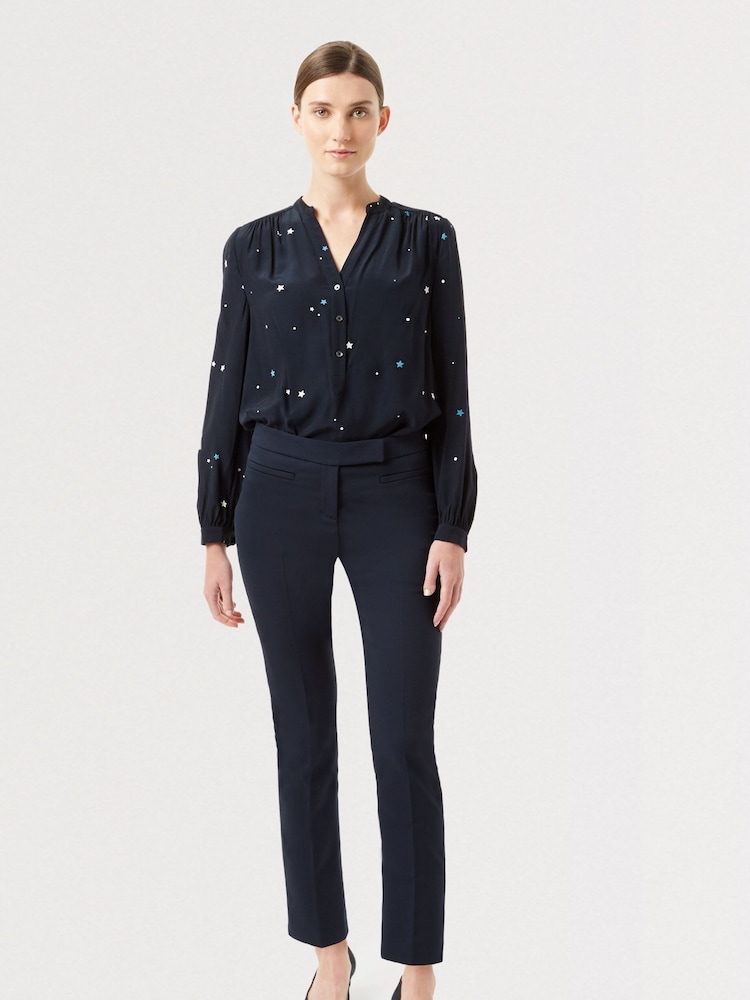 Hobbs Blue Petite Petite Annie Slim Trousers - Image 1 of 4