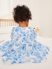 Baker by Ted Baker Blue Toile Dress - Image 7 of 9