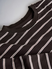 The Set 5 Pack Heavyweight Relaxed Short Sleeve T-Shirts Khaki/Green/Brown/Neutral - Image 8 of 8