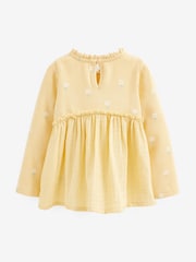 Lemon Yellow Long Sleeve Blouse (3mths-7yrs) - Image 5 of 5