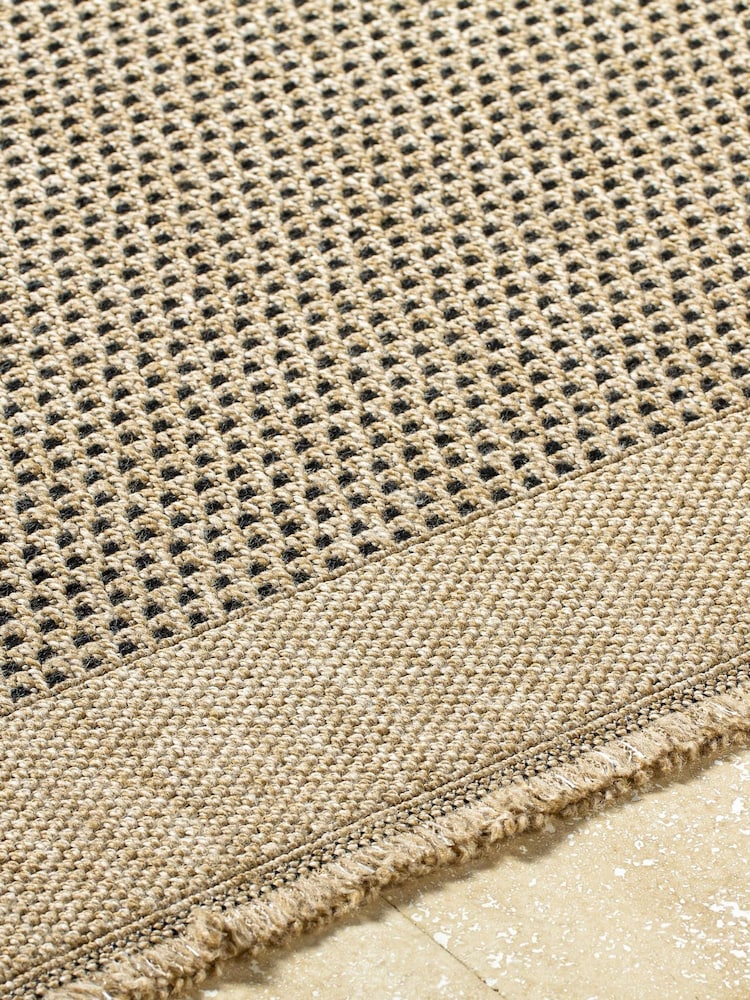 LIVABLISS Beige Indoor / Outdoor Mirage Cottage Fringe Jute Look Runner - Image 2 of 3