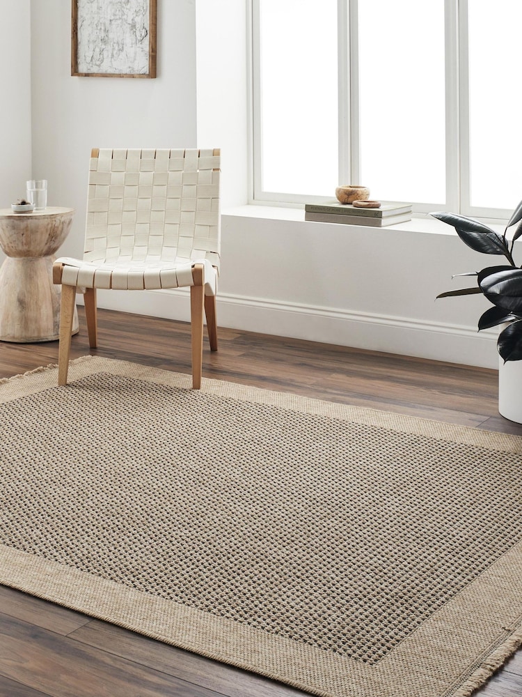 LIVABLISS Beige Indoor / Outdoor Mirage Cottage Fringe Jute Look Runner - Image 1 of 5