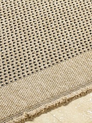 LIVABLISS Beige Indoor / Outdoor Mirage Cottage Fringe Jute Look Runner - Image 3 of 5