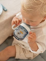 Little Dutch Blue Sailors Bay Metal Non Spill Sippy Cup - Image 1 of 4