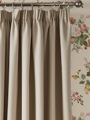 Laura Ashley Natural Stephanie Thermal Lining Door  Pencil Pleat Curtain - Image 3 of 3