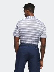 adidas Golf Two Colour Striped Polo Shirt - Image 2 of 5