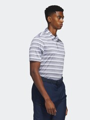 adidas Golf Two Colour Striped Polo Shirt - Image 3 of 5