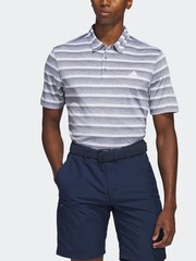 adidas Golf Two Colour Striped Polo Shirt - Image 4 of 5