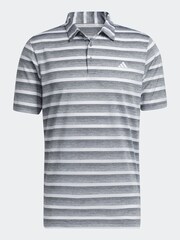 adidas Golf Two Colour Striped Polo Shirt - Image 5 of 5