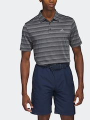 adidas Golf Two Colour Striped Polo Shirt - Image 1 of 5