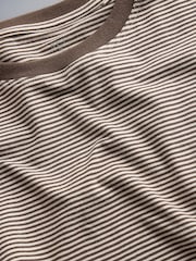 The Set 8 Pack Short Sleeve Skinny Fit Crew Neck Tops Neutral/Black/Brown/White - Image 10 of 11