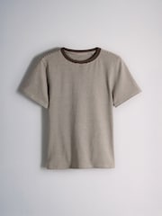 The Set 8 Pack Short Sleeve Skinny Fit Crew Neck Tops Neutral/Black/Brown/White - Image 3 of 11