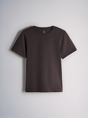 The Set 8 Pack Short Sleeve Skinny Fit Crew Neck Tops Neutral/Black/Brown/White - Image 4 of 11
