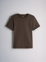 The Set 8 Pack Short Sleeve Skinny Fit Crew Neck Tops Neutral/Black/Brown/White - Image 5 of 11