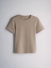 The Set 8 Pack Short Sleeve Skinny Fit Crew Neck Tops Neutral/Black/Brown/White - Image 6 of 11